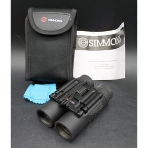 Simmons ProSport 10x25 Compact Binoculars Folding Black w/ Case Cloth Manual